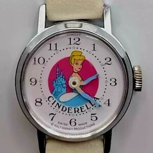 Disney Silver and White Smartwatch with Cinderella Design
